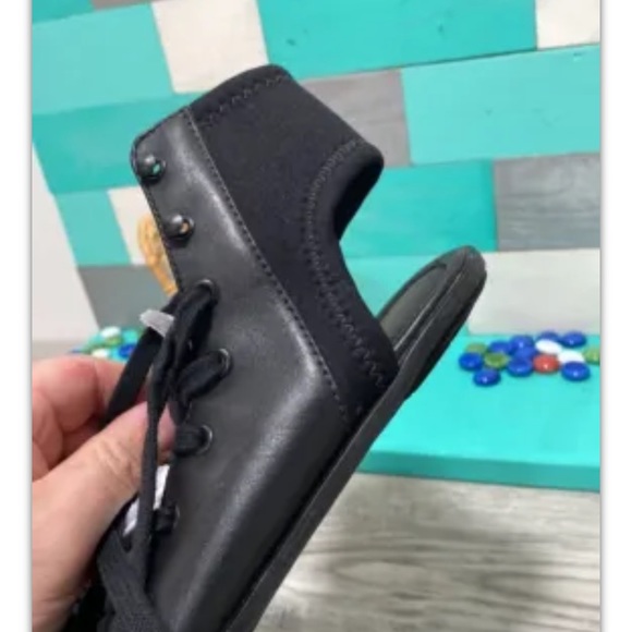 A7EIJE  Genuine Leather lace up sandals size 7.5 - Picture 4 of 6